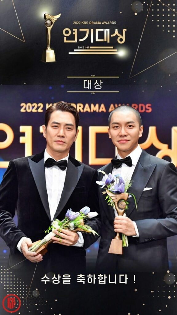 Actors Joo Sang Wook and Lee Seung Gi. | KBS
