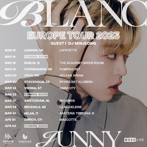 junny the blanc tour europe