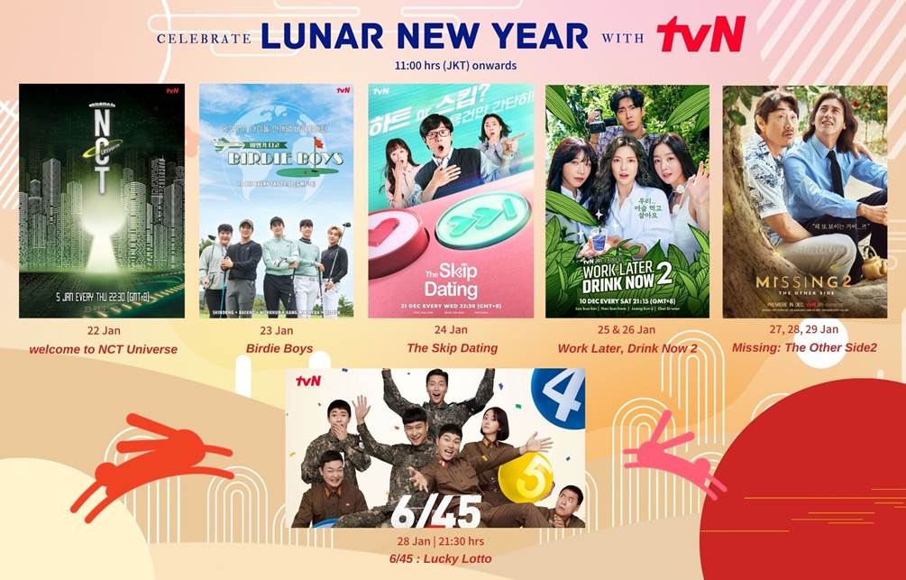 tvN lunar new year holidays programs
