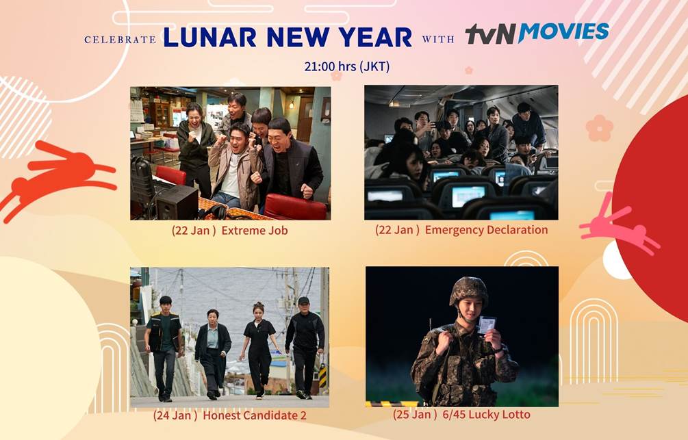 tvN movies lunar new year holidays programs