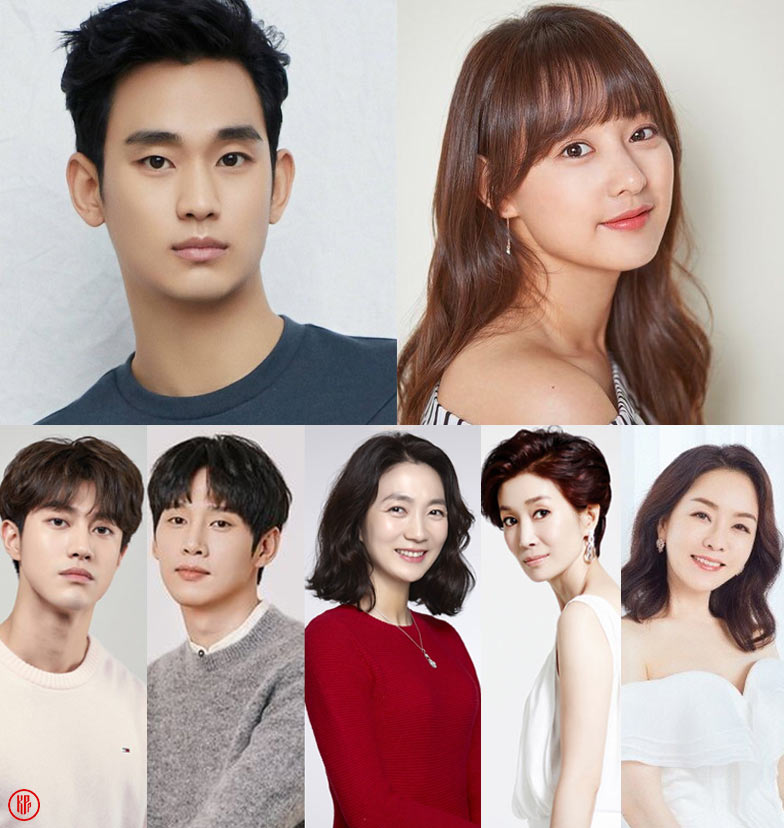 kim soo hyun and kim ji won, and The Queen of Tears’ complete cast. | Twitter