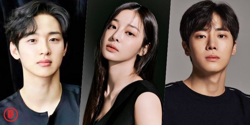 Korean drama OASIS cast. (Left to right). Lee Dong Yoon, Seol In Ah, and Choo Young Woo.