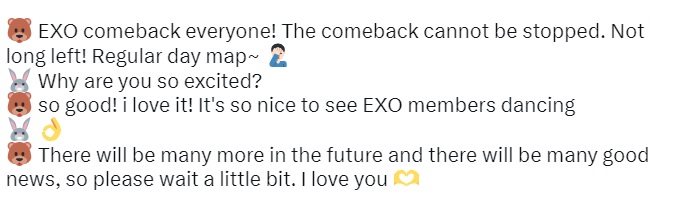exo comeback announcement