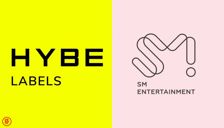 HYBE and SM Entertainment. | Twitter