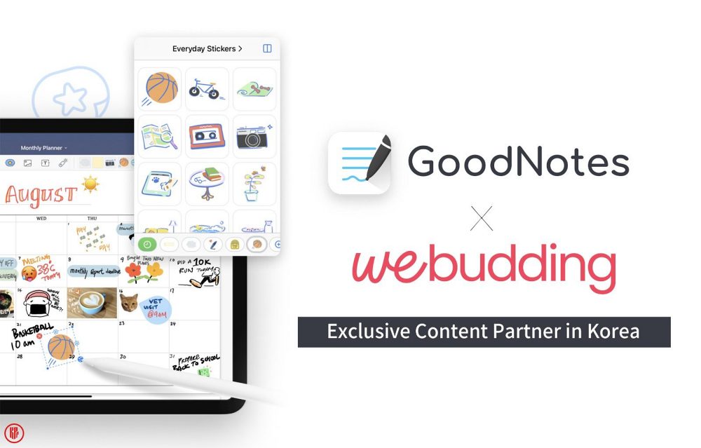 GoodNotes 5 x WeBudding partnership.