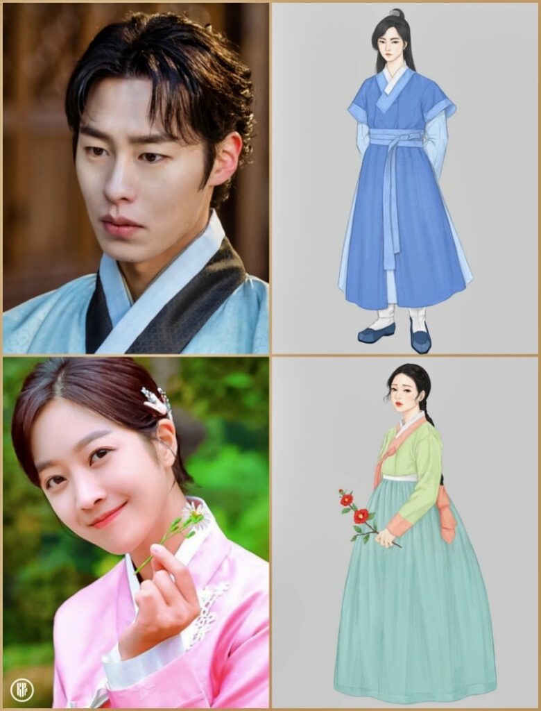 Lee Jae Wook and Jo Bo Ah's characters in the new drama Tangeum. | Naver.