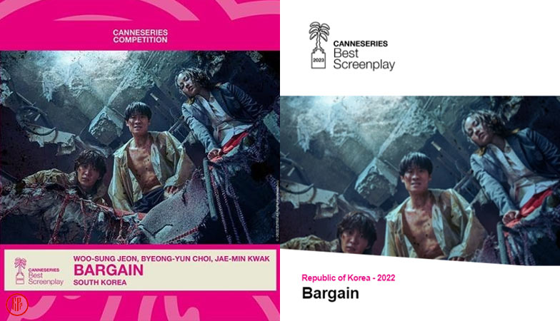 Korean drama BARGAIN wins the Best Screenplay award at the 2023 Cannes Film Festival (Canneseries).  |  Twitter