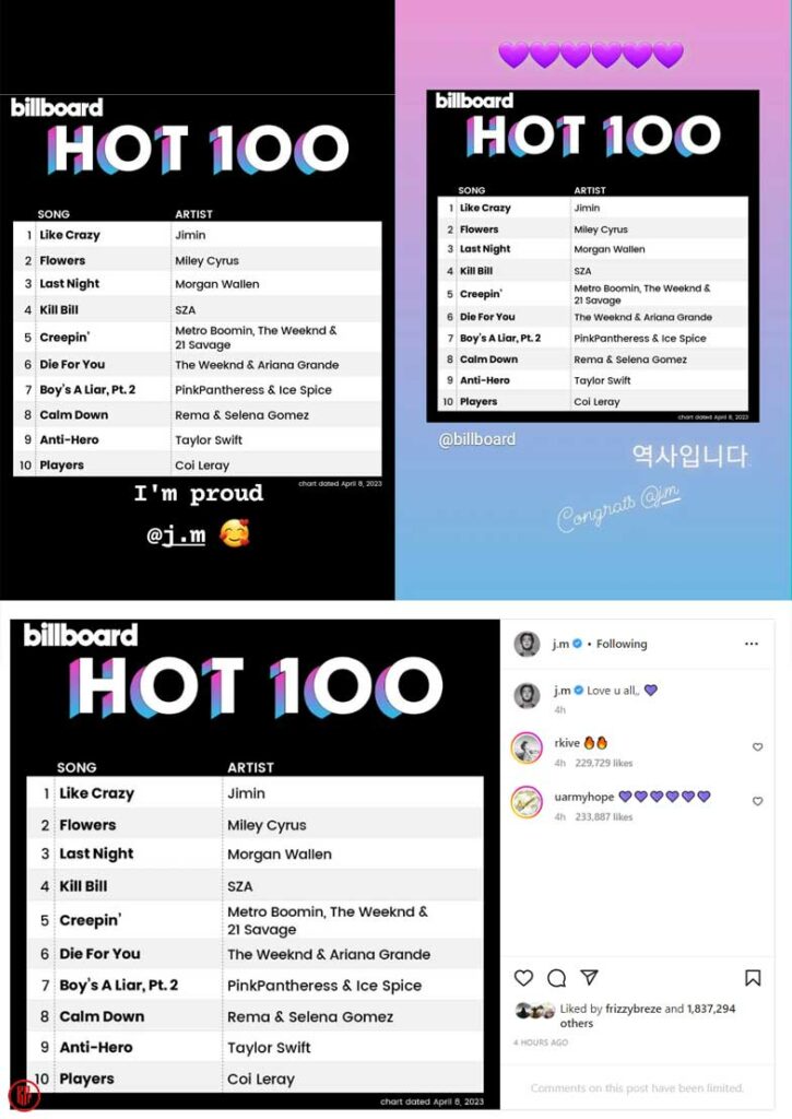 How BTS Members Respond to Jimin #1 Billboard Hot 100 Debut?