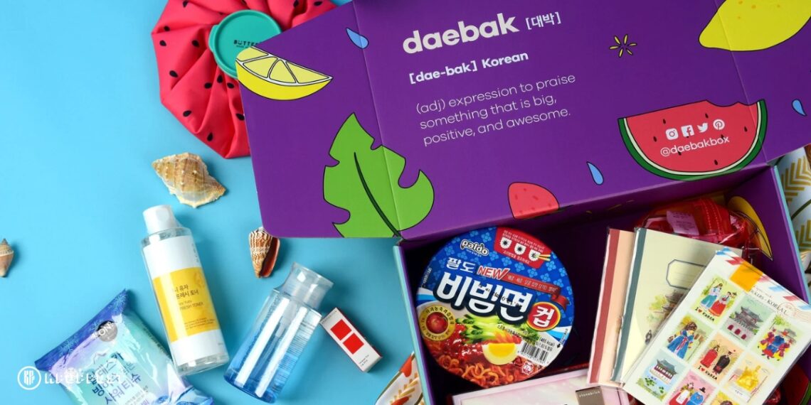 daebak company korean products box