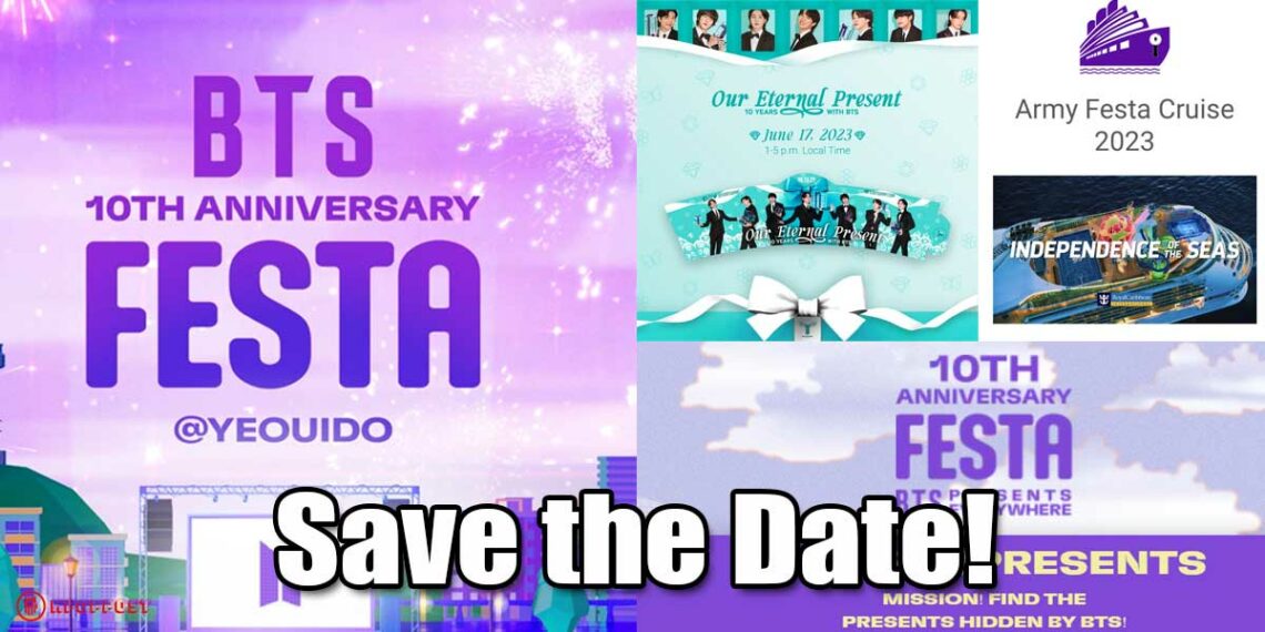 BTS 10th Anniversary Festa 2023 Celebration Events