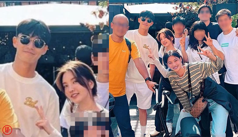 Deleted photo of Park Seo Joon and rumored girlfriend, YouTuber xooos. | Twitter