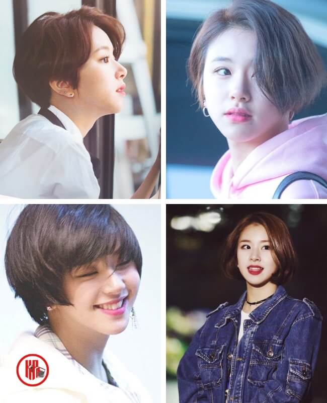 TWICE Chaeyoung kpop idols short hair ideas inspiration