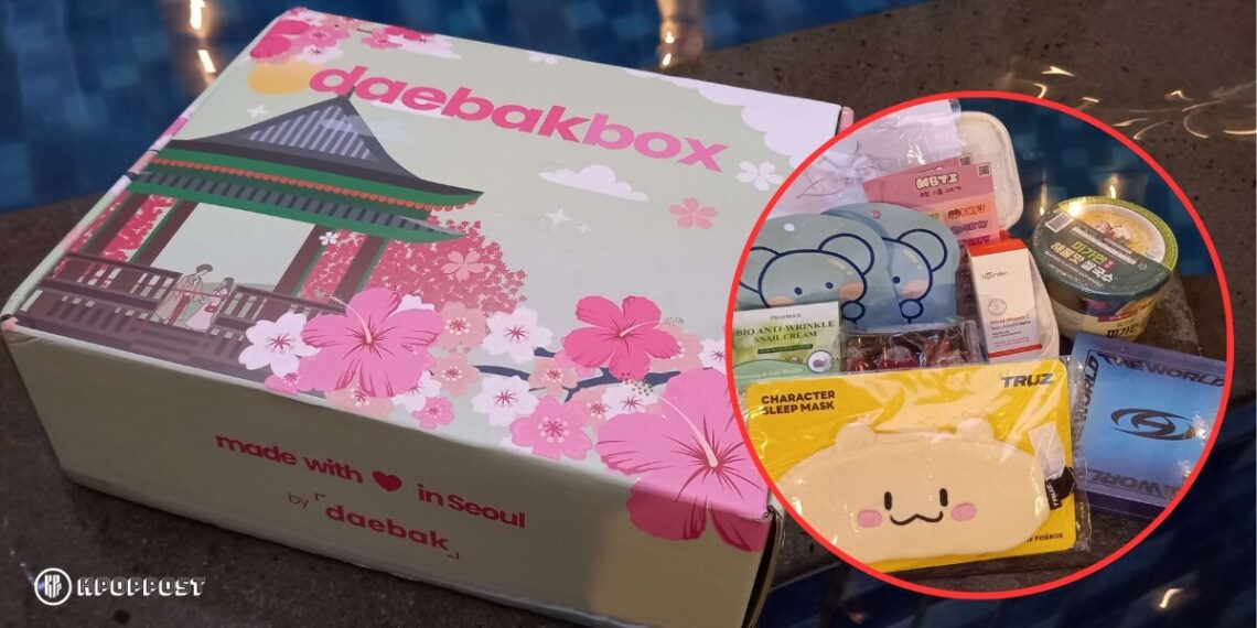 review daebak box kpop goodies from korea