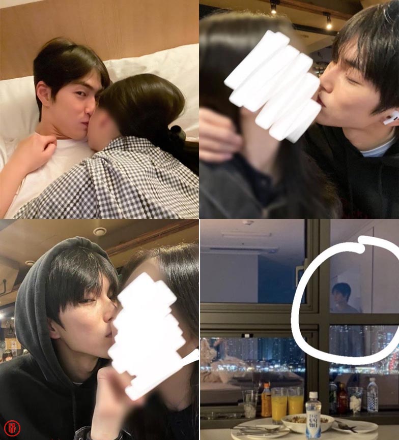 Photos of RIIZE Seunghan controversy. | Twitter