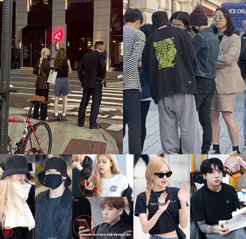 The circulating photo that started BTS Jungkook and BLACKPINK Rosé dating rumors. | TikTok