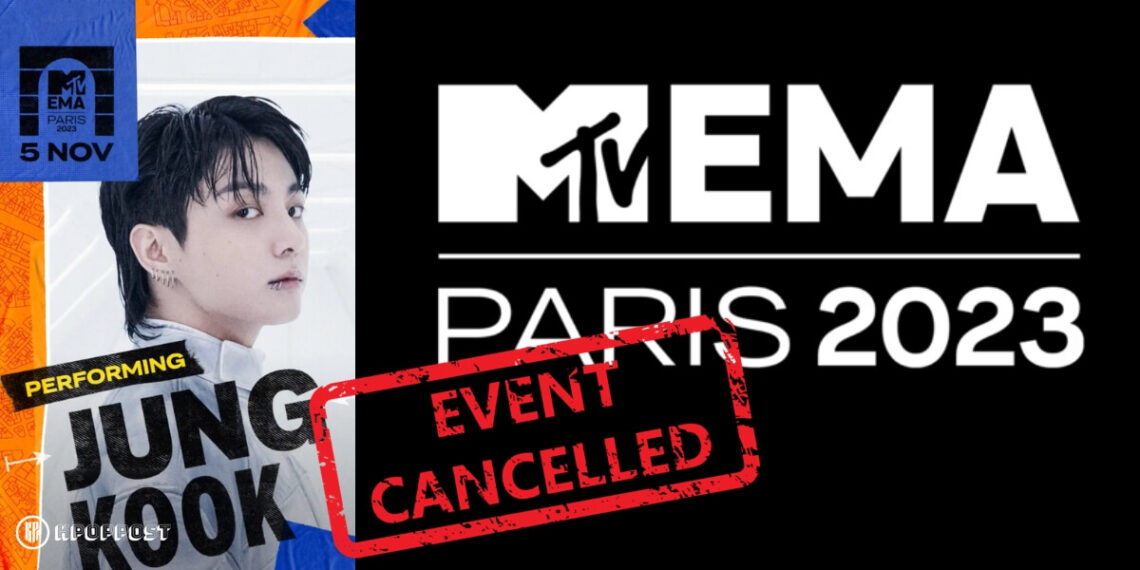 MTV EMA Paris 2023 BTS Jungkook cancellation