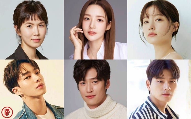The cast members of the new Korean drama based on the popular webtoon “Marry My Husband.” Top: Gong Min Jung, Park Min Young, and Song Ha Yoon. Bottom: Lee Gikwang, Na In Woo, and Lee Yi Kyung. | HanCinema.