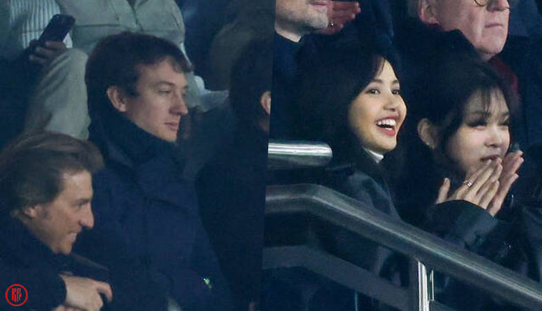BLACKPINK Lisa and rumored boyfriend Frédéric Arnault at a soccer match. | Getty Image Korea