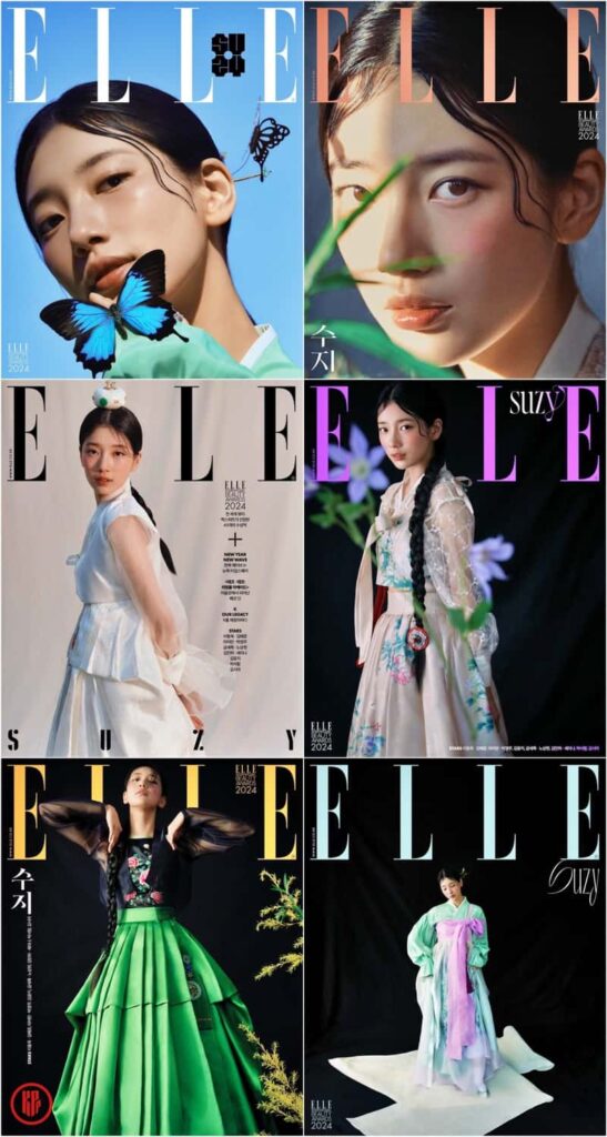 Bae Suzy exudes elegance and stuns in modern Hanbok for ELLE Magazine. | ELLE Magazine