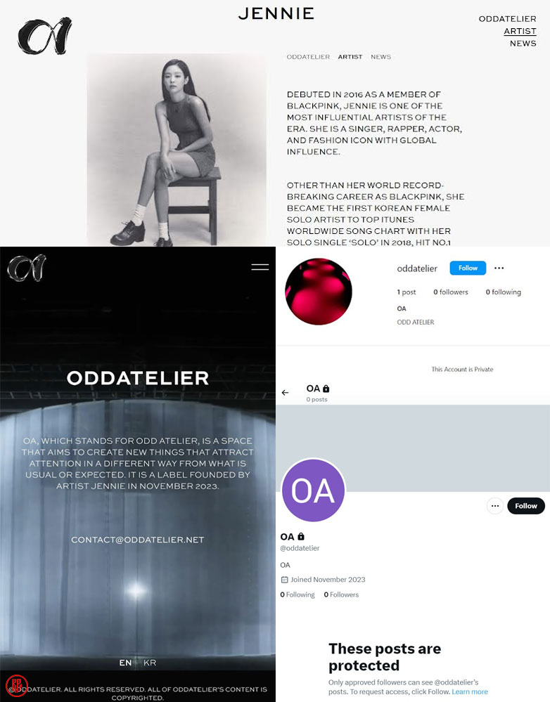 ODDATELIER website and social media. | Twitter