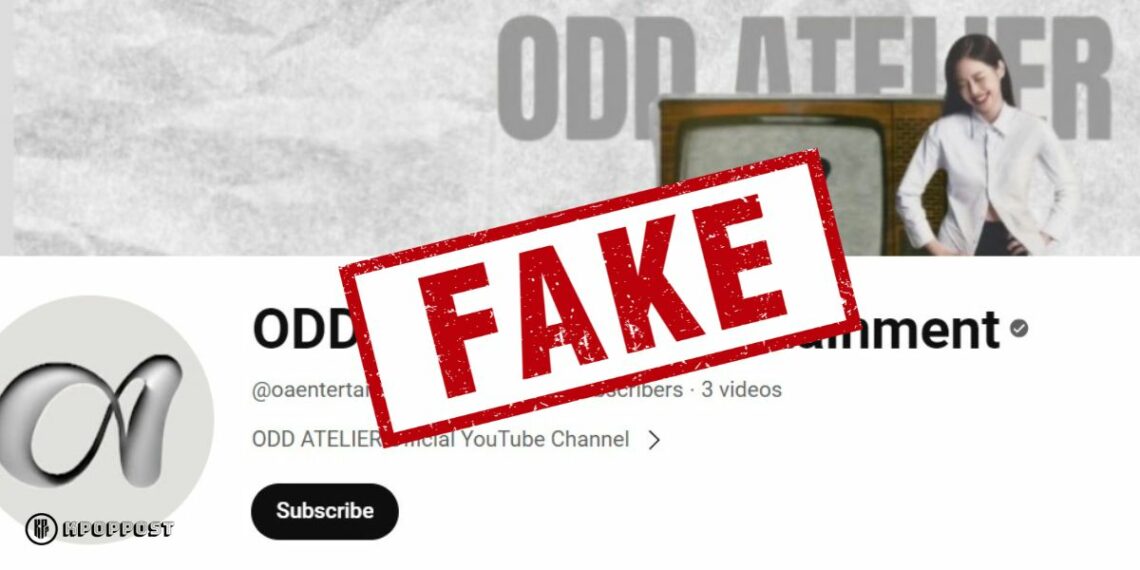 OA ODD ATELIER fake youtube channel