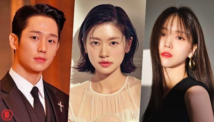 “Mom’s Friend’s Son” cast members: Jung Hae In, Jung So Min, and Kim Ji Eun | Disney+, ELLE, Han Cinema 