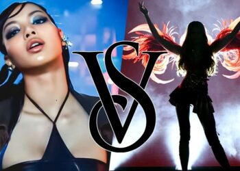 BLACKPINK Lisa and a model at Victoria’s Secret Fashion Show. | Multiple Sources