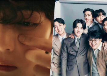 BTS V and HYBE Chairman Bang Si Hyuk. | Multiple Sources