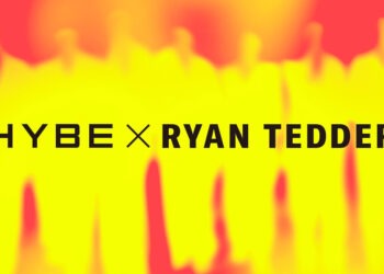 HYBE and Ryan Tedder banner. | HYBE America