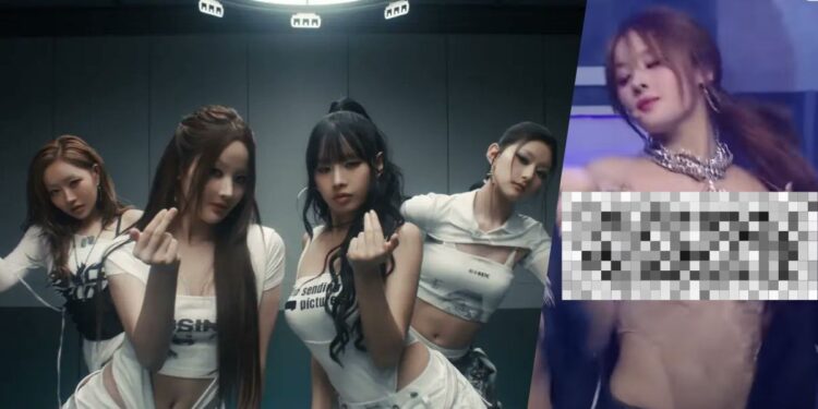 KISS OF LIFE Lips Hips Kiss bra strap Choreography sexualization in k-pop