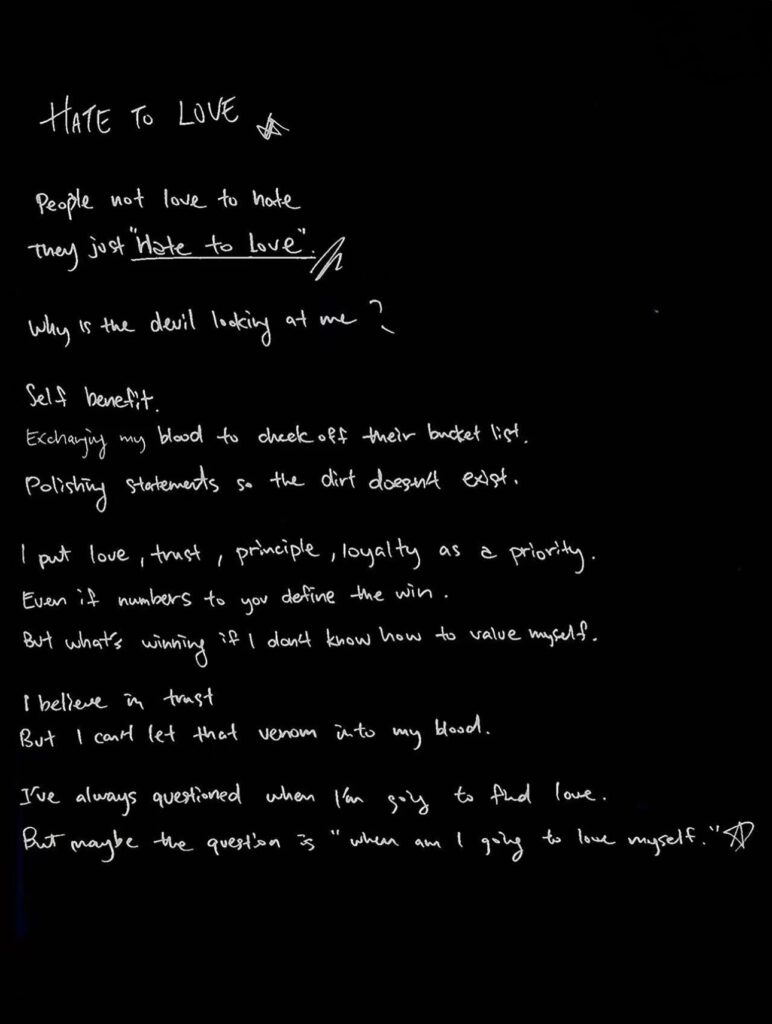 Jackson Wang Handwritten Diary process of Magic Man 2