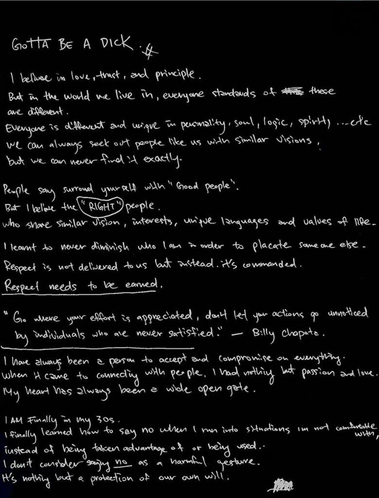 Jackson Wang Handwritten Diary process of Magic Man 2