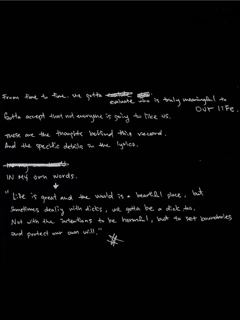 Jackson Wang Handwritten Diary process of Magic Man 2