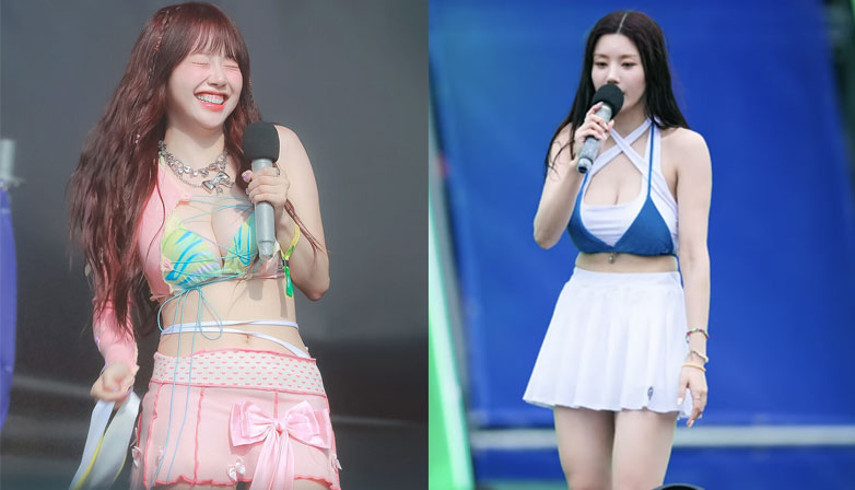 Cignature Jeewon & Kwon Eunbi at Waterbomb 2024. | YouTube
