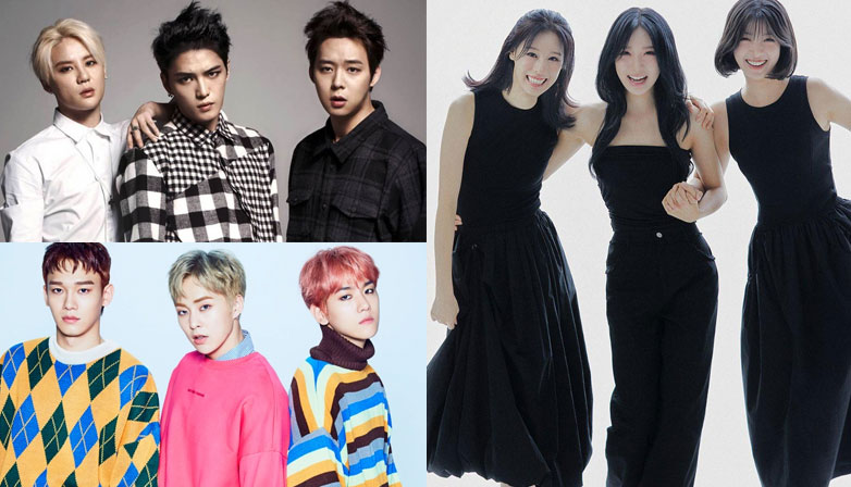 JYJ, EXO CBX, and former FIFTY FIFTY (now ablume). | Multiple Sources