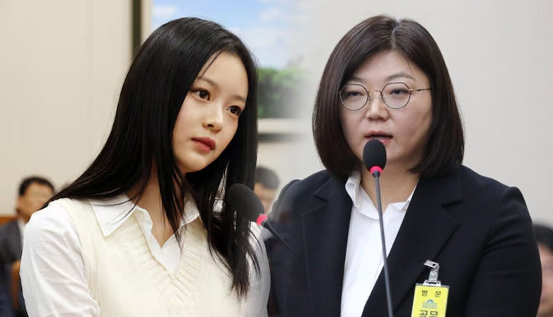 NewJeans member Hanni and ADOR CEO Kim Joo Young. | Multiple Sources