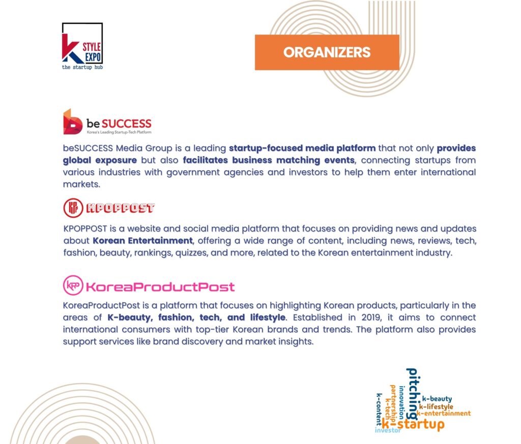 About K-Style Expo Q3 2025 organizers beSUCCESS KoreaProductPost KpopPost
