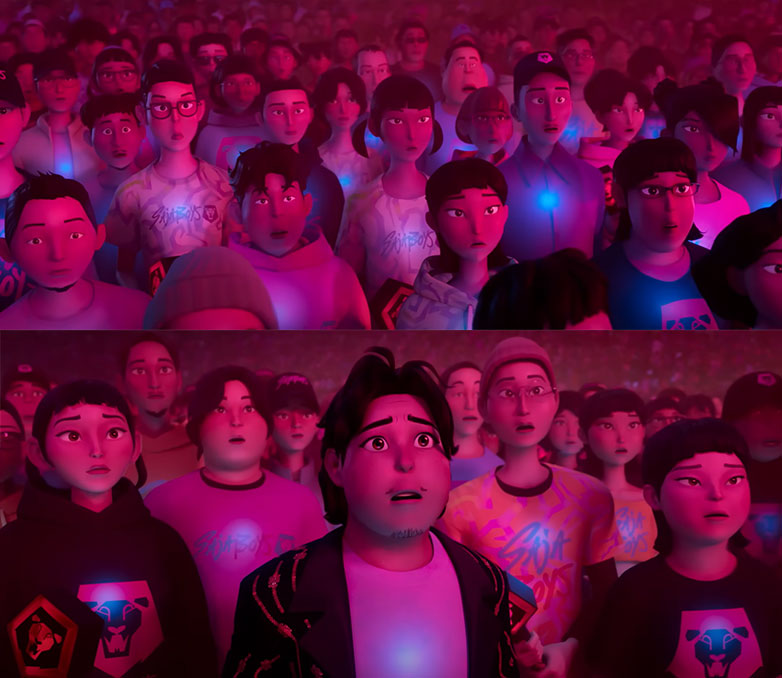 K-pop fans representation in “KPop Demon Hunters.” | Netflix