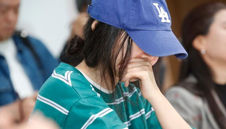 Min Hee Jin during her first press conference. | News1