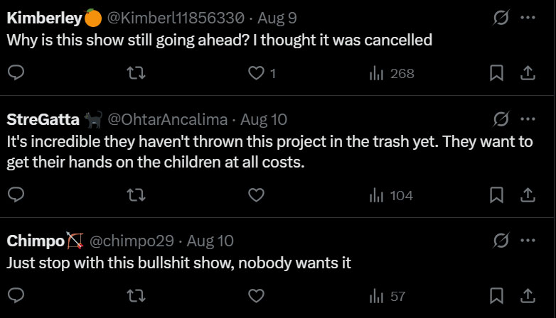 Criticism against “Under15” on X. | X