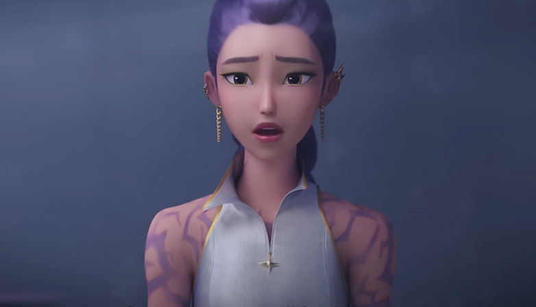 Rumi’s scene in “GOLDEN”. | Netflix