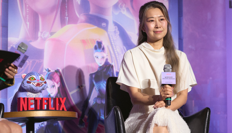 Maggie Kang at CGV Yongsan Press Conference. | JoongAng Daily