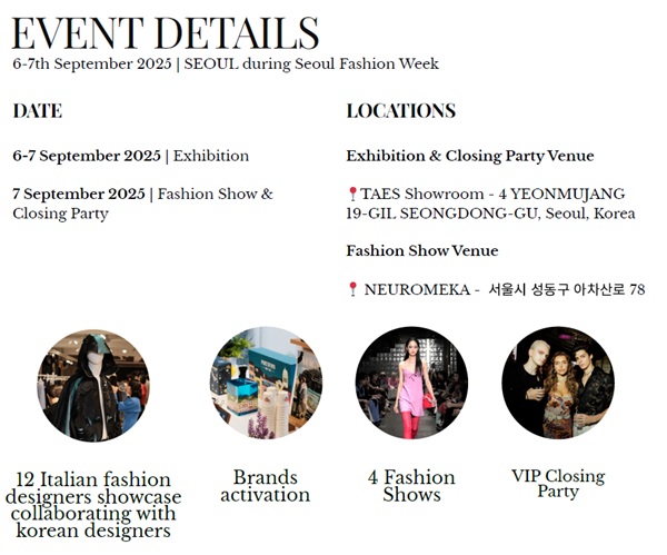 milan loves seoul event details