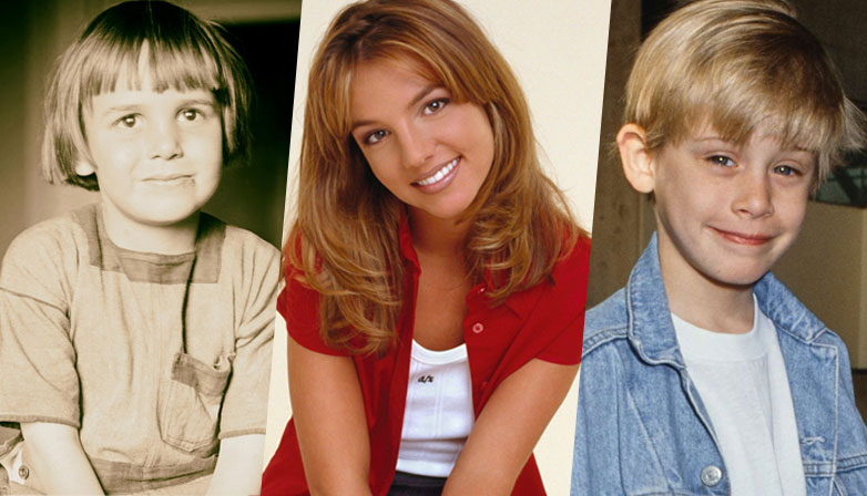 Jackie Coogan, Britney Spears, and Macaulay Culkin. | Multiple Sources
