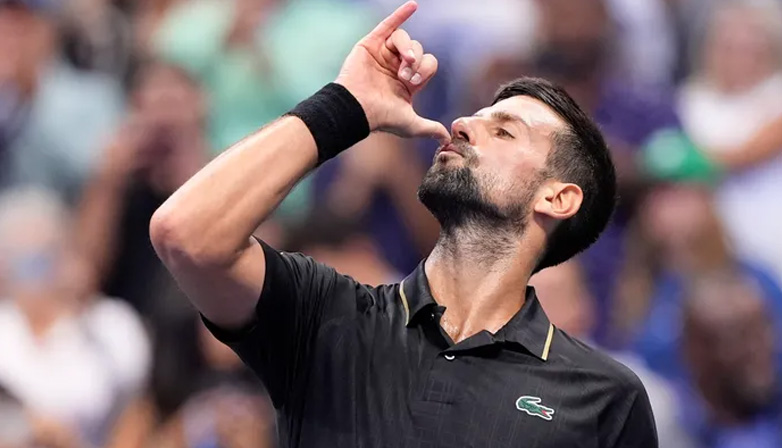 Novak Djokovic at U.S. Open Championship 2025. | USA Today