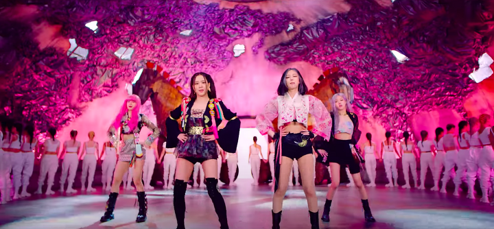 BLACKPINK wearing Danha Seoul Hanbok in "How You Like That"