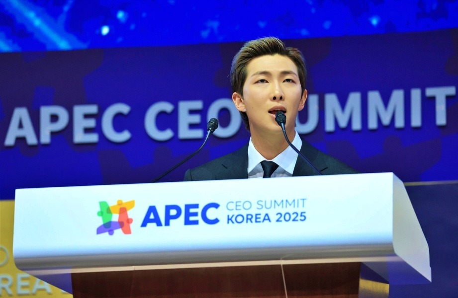 BTS leader RM Kim Namjoon at APEC 2025 | Yonhap