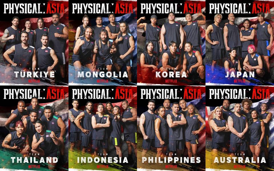 8 teams of Netflix's show “Physical: Asia” | Netflix