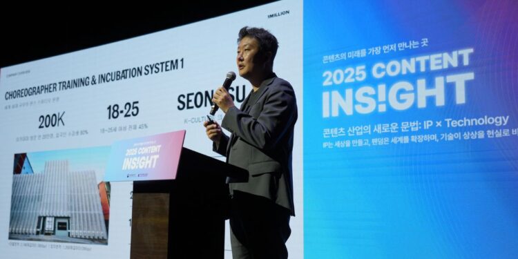 Jae-hong Kim of 1MILLION at KOCCA 2025 Content Insight | Photo credit: beSUCCESS Team